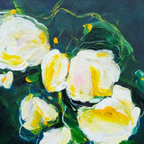 Fleur Frontal(e) - Original Oil & Acrylic Painting